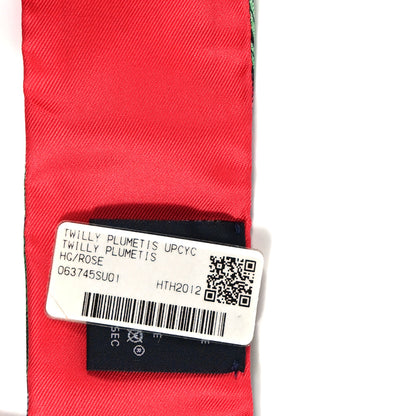 Hermes Silk Plumetis Twilly Rose 3 of 3