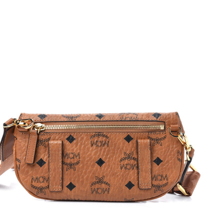 MCM Visetos Small Crossbody Belt Bag Cognac 8 of 27