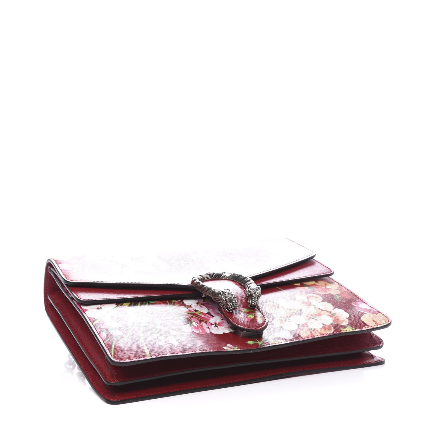 Calfskin Blooms Print Medium Dionysus Shoulder Bag Romantic Cherry Multicolor