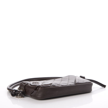 Chanel Calfskin Quilted Cambon Pochette Brown 4 of 10