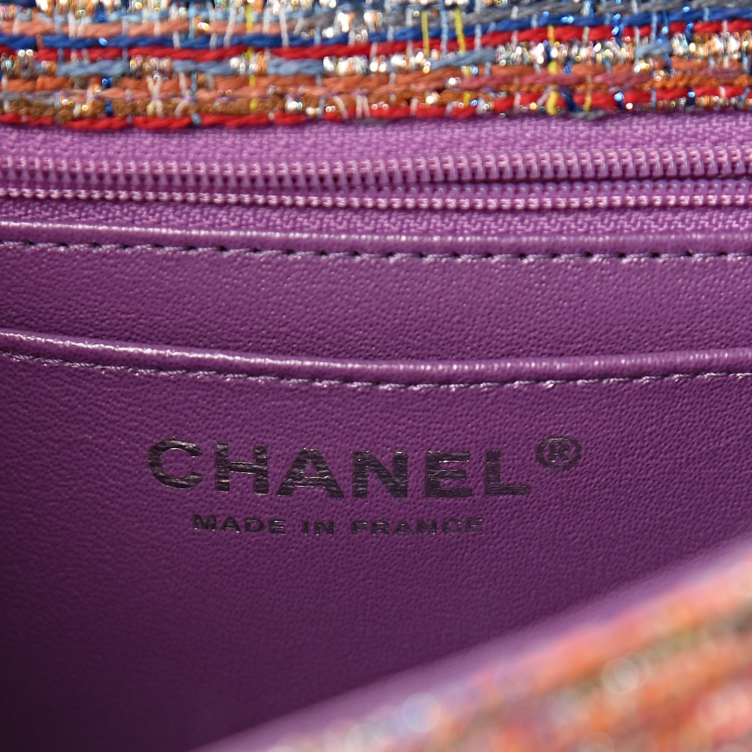 Chanel Tweed Quilted Mini Rectangular Flap Multicolor 6 of 11