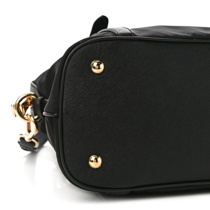 Prada Tessuto Nylon Saffiano Tote Black 10 of 11