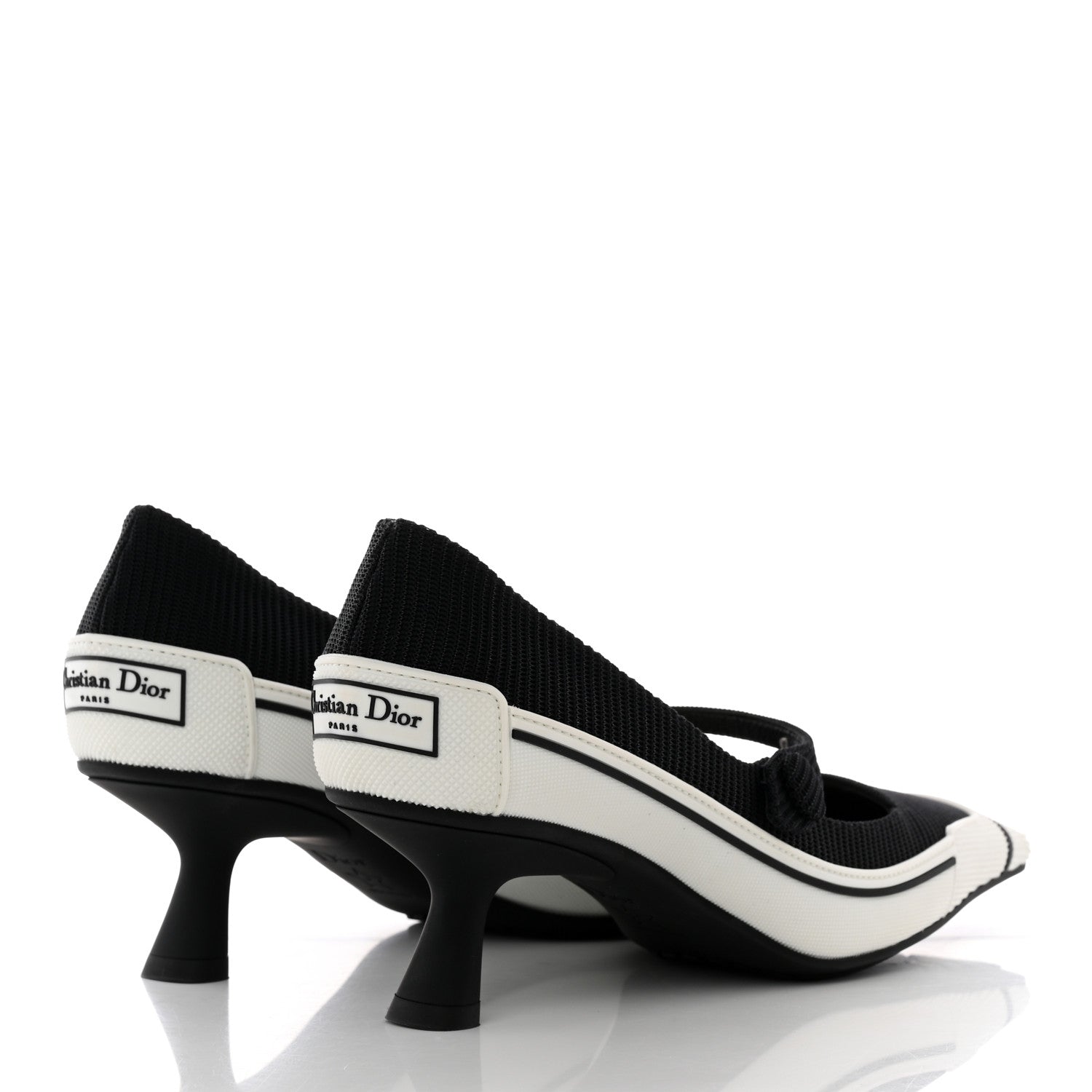 Christian Dior Technical Canvas Rubber D-Motion 55mm Pumps 38 Black 4 of 13