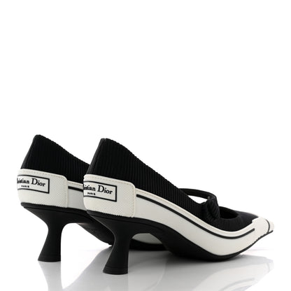 Christian Dior Technical Canvas Rubber D-Motion 55mm Pumps 38 Black 4 of 13