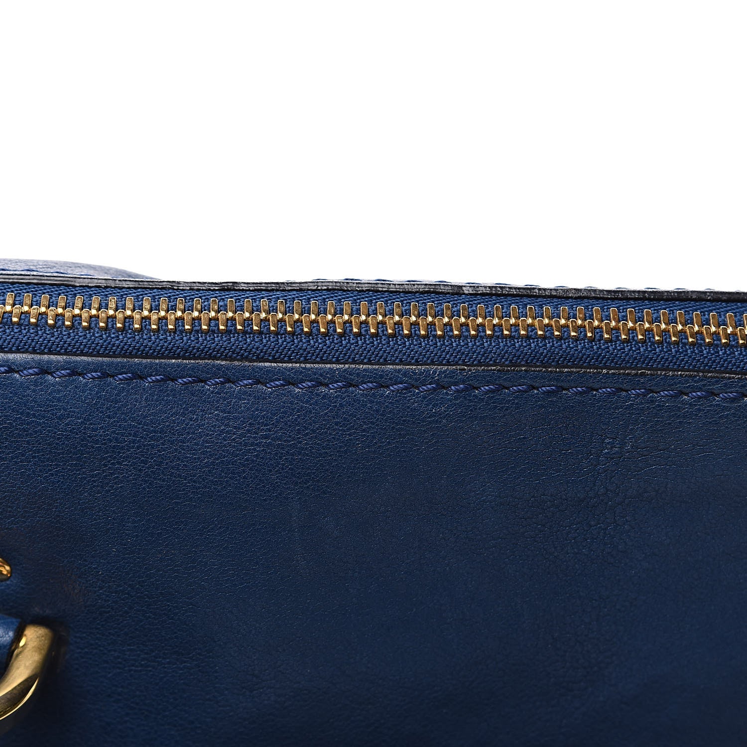 Chloe Natural Grain Calfskin Medium Marcie Nude Satchel Factory Blue 13 of 17