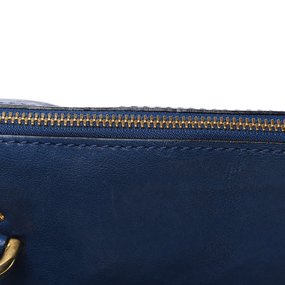 Chloe Natural Grain Calfskin Medium Marcie Nude Satchel Factory Blue 13 of 17