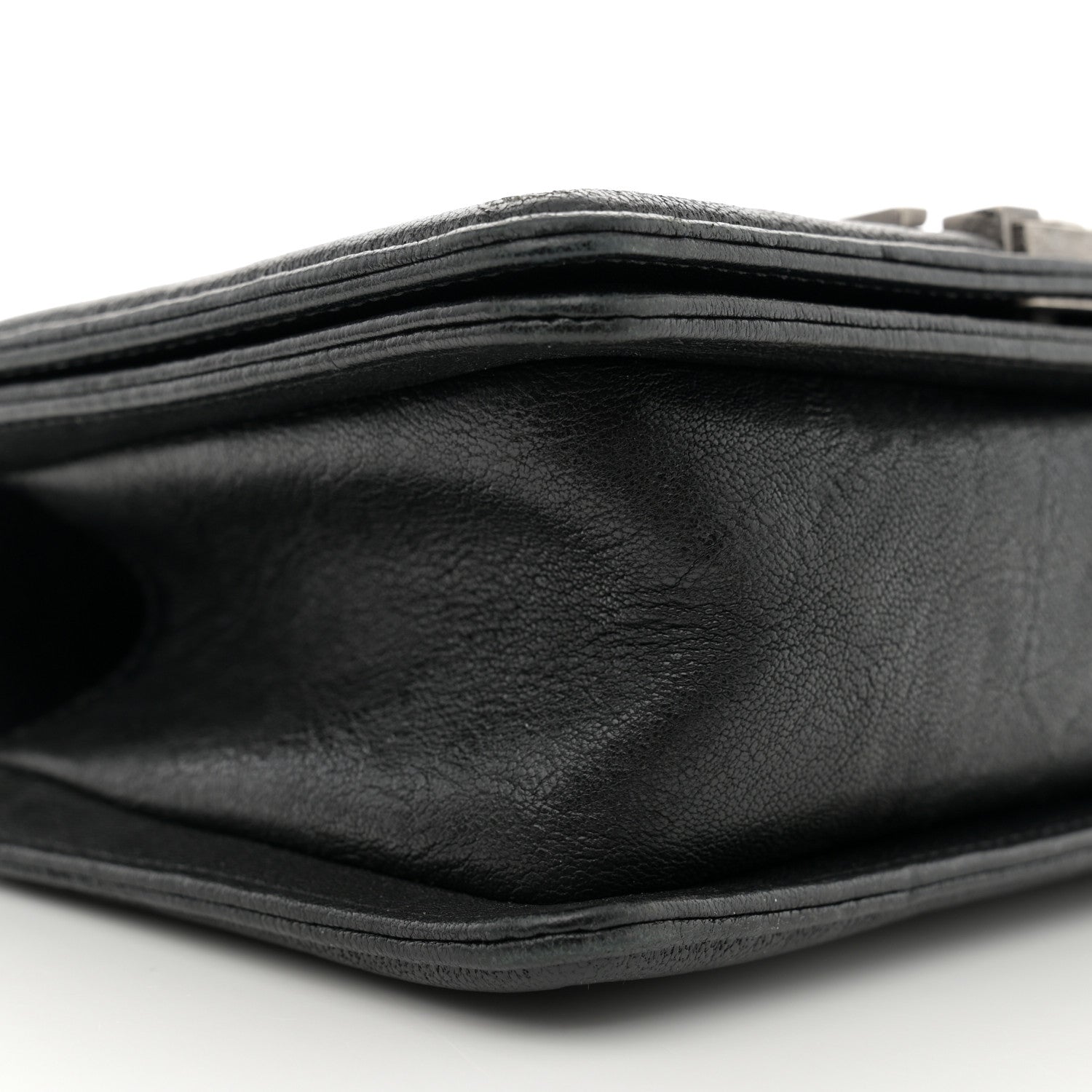 Chanel Crumpled Lambskin Small Studded Boy Flap Black 9 of 13