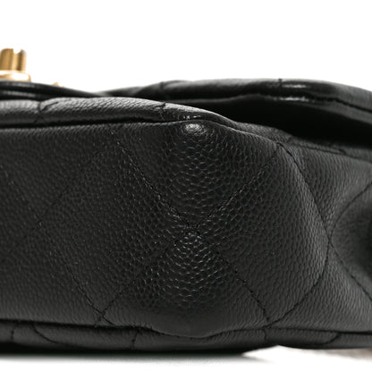 Chanel Caviar Quilted Mini Sweetheart Rectangular Flap Black 10 of 10