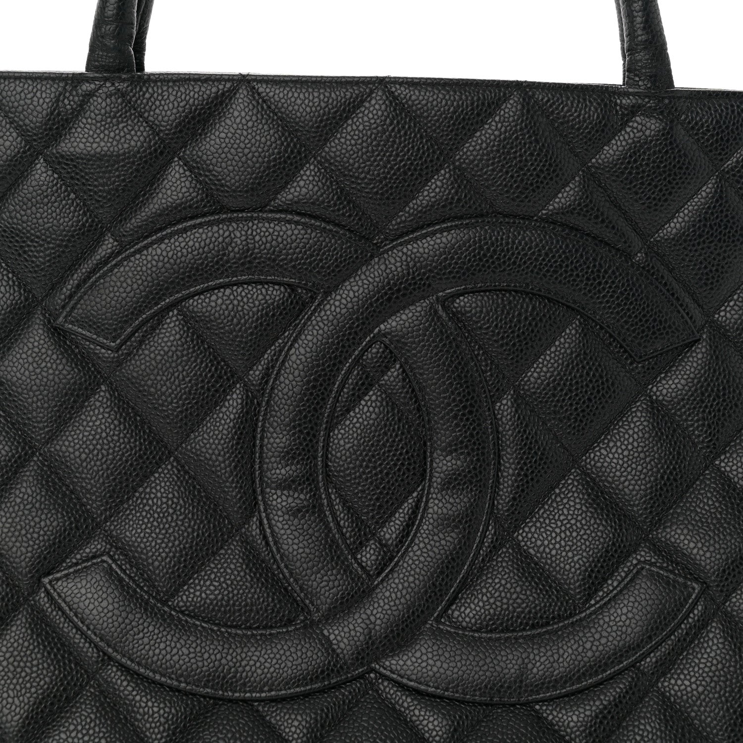Chanel Caviar Quilted Medallion Tote Black 7 of 9
