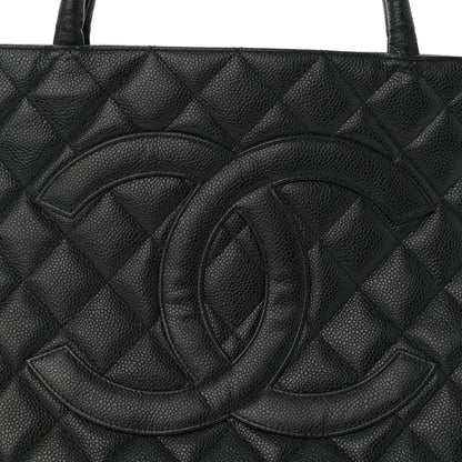 Chanel Caviar Quilted Medallion Tote Black 7 of 9