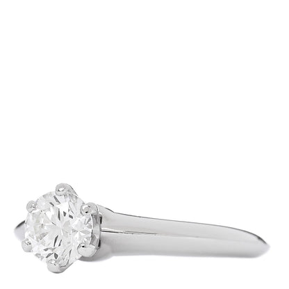 Tiffany Platinum Diamond .64ct Solitaire Engagement Ring 48 4.5 3 of 7