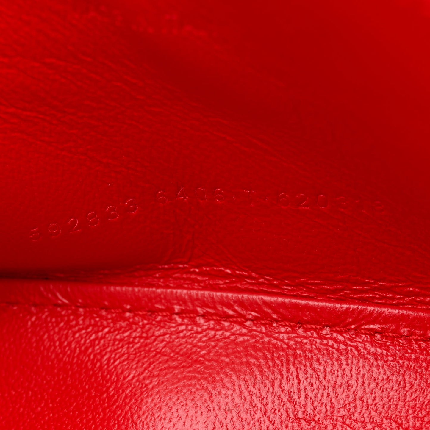 Shiny Calfskin Tonal B Crocodile Embossed Hourglass Top Handle Bag XS Bright Red