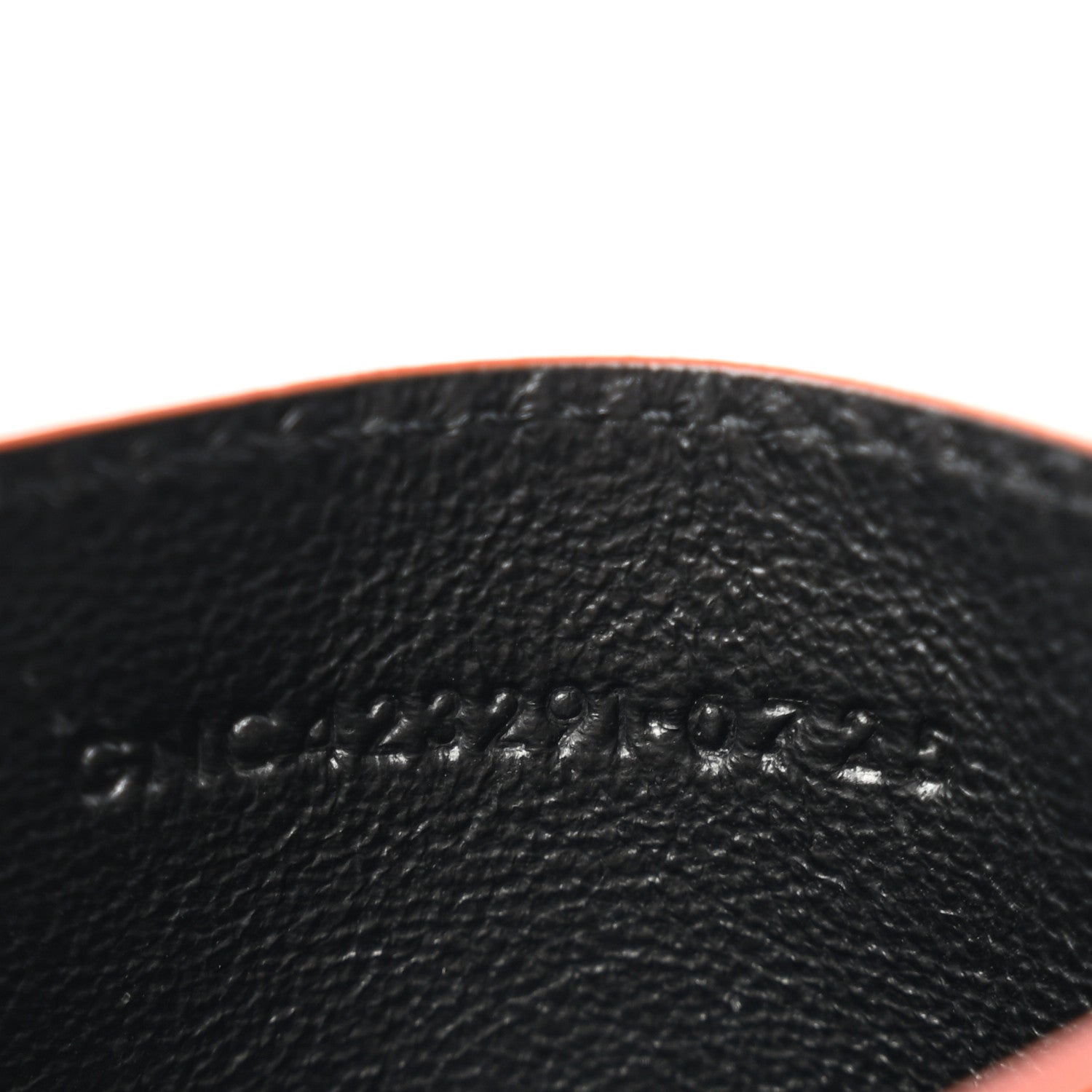 Saint Laurent Lambskin Matelasse Chevron Monogram Credit Card Case Dark Mandarin 7 of 8