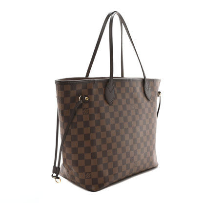 Louis Vuitton Damier Ebene Neo Neverfull MM Rose Ballerine 3 of 9