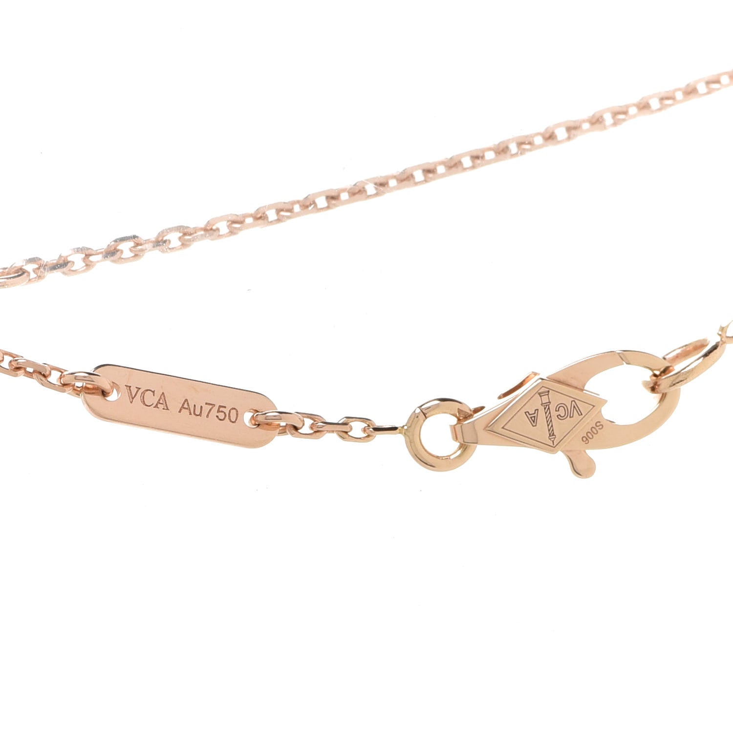 Van Cleef & Arpels 18K Rose Gold Carnelian Sweet Alhambra Bracelet 4 of 6