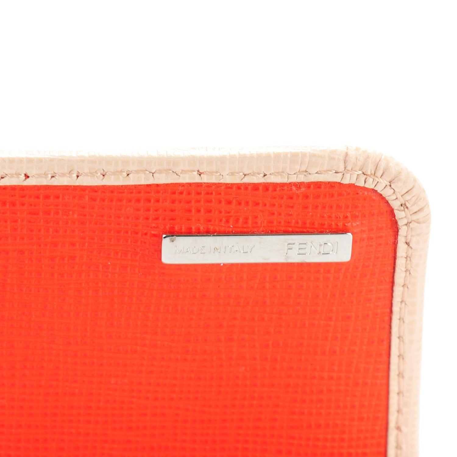 Fendi Vitello Elite Monster Continental Wallet Rosa Plaster 6 of 8