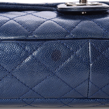 Chanel Iridescent Caviar Quilted Large Chic Flap Blue 8 of 15