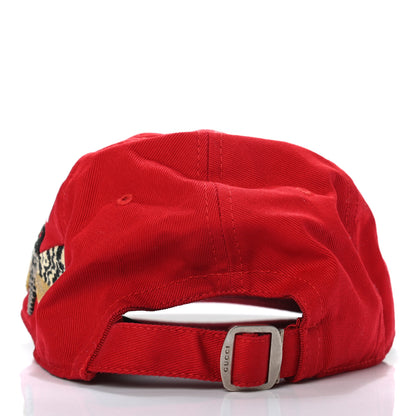 Gucci X MLB Cotton NY Yankees Baseball Hat 57-61 Red 5 of 10