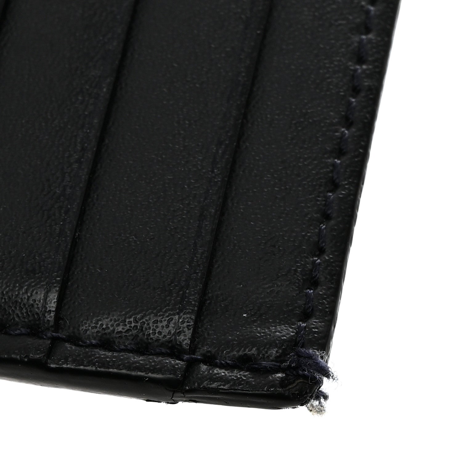 Fendi Vitello Stripe FF Card Holder Navy Multicolor 10 of 12