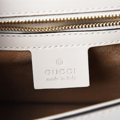 Gucci Calfskin Small Sylvie Shoulder Bag Off White 6 of 7