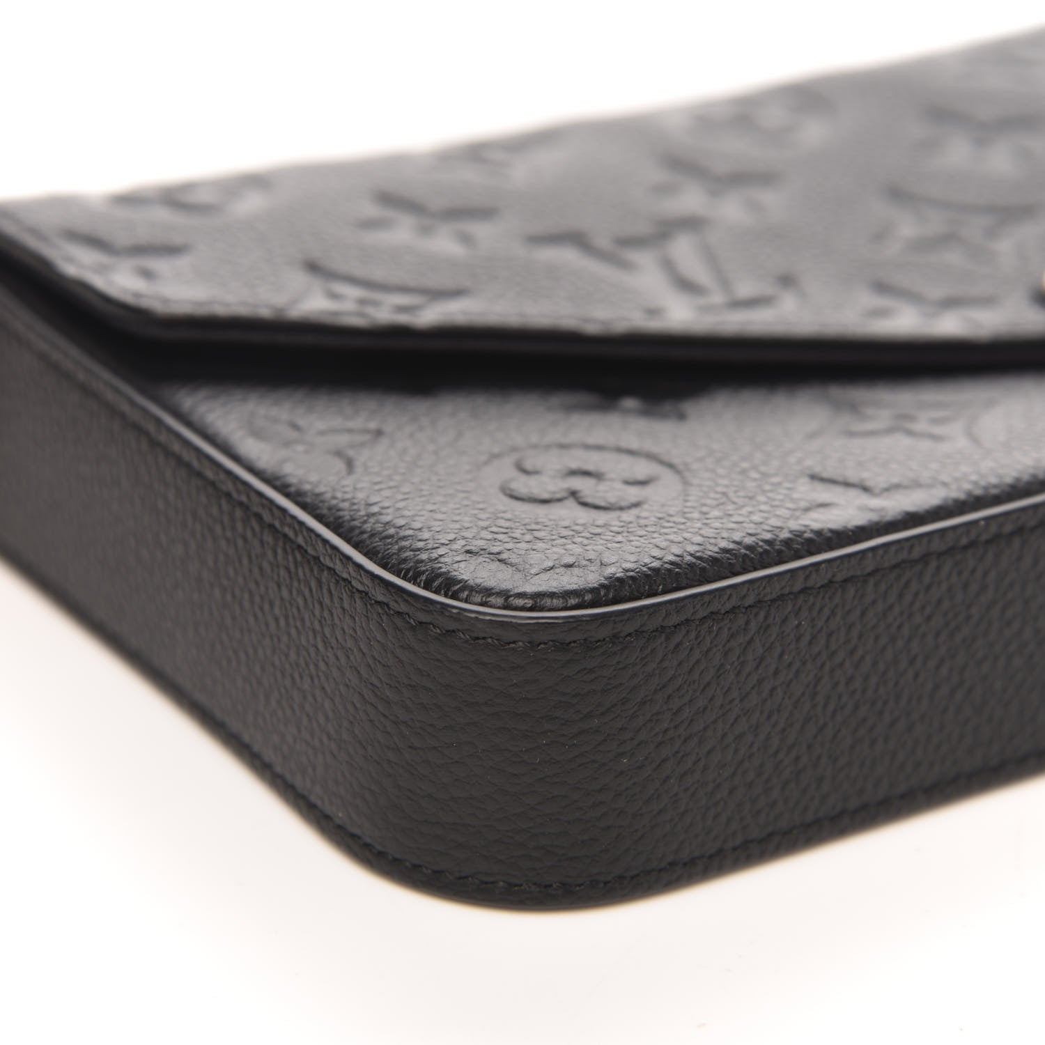 Louis Vuitton Empreinte Pochette Felicie Chain Wallet Black 7 of 9