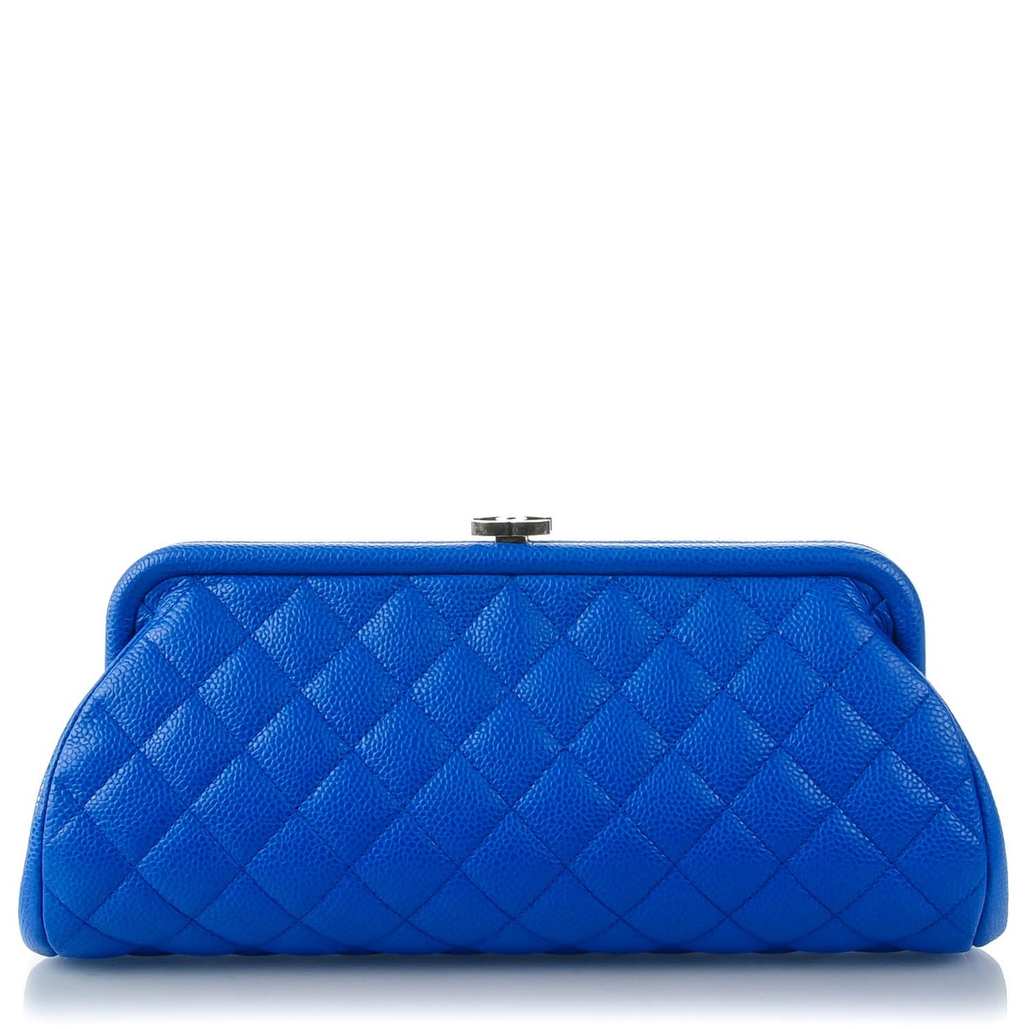 Caviar Quilted Timeless Clutch Blue