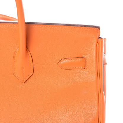 Hermes Swift Horseshoe Birkin 35 Orange 33 of 40
