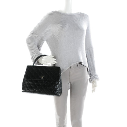 Chanel Caviar Quilted Jumbo Kelly Flap Black 2 of 9