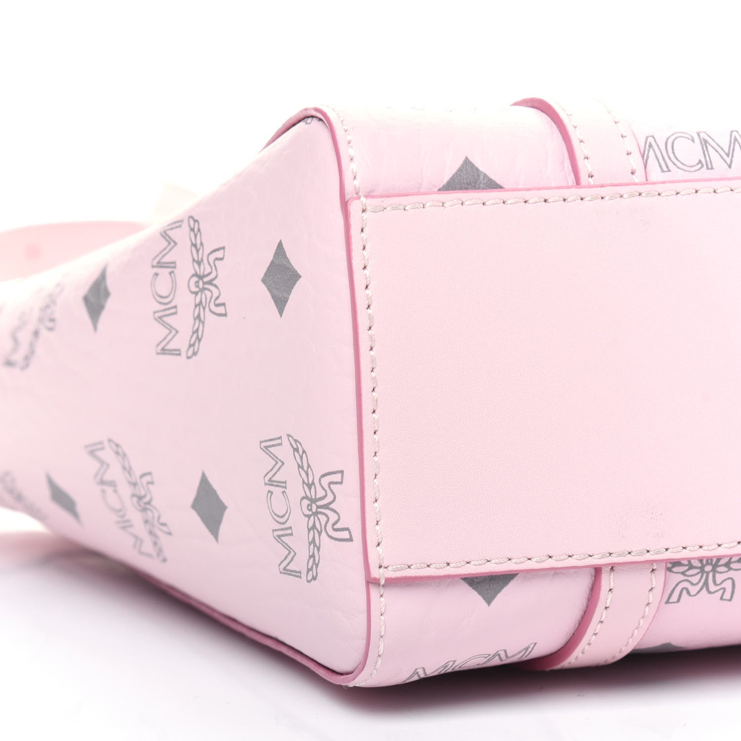 MCM Visetos Mini Toni Shopper Tote Light Pink 10 of 11