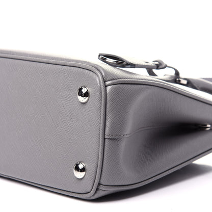 Prada Saffiano Lux Micro Galleria Shoulder Bag Ardesia 9 of 14