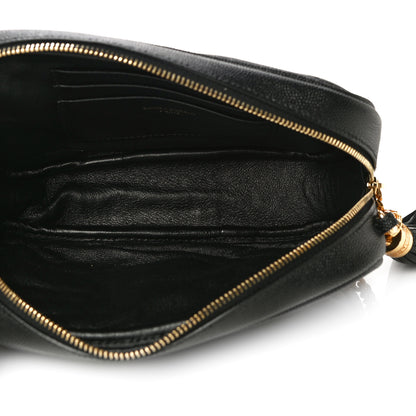 Saint Laurent Grain De Poudre Matelasse Monogram Mini Lou Camera Bag Black 5 of 10