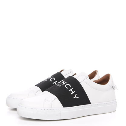 Givenchy Calfskin Band Logo Womens Urban Street Sneakers 37 White Black 3 of 9