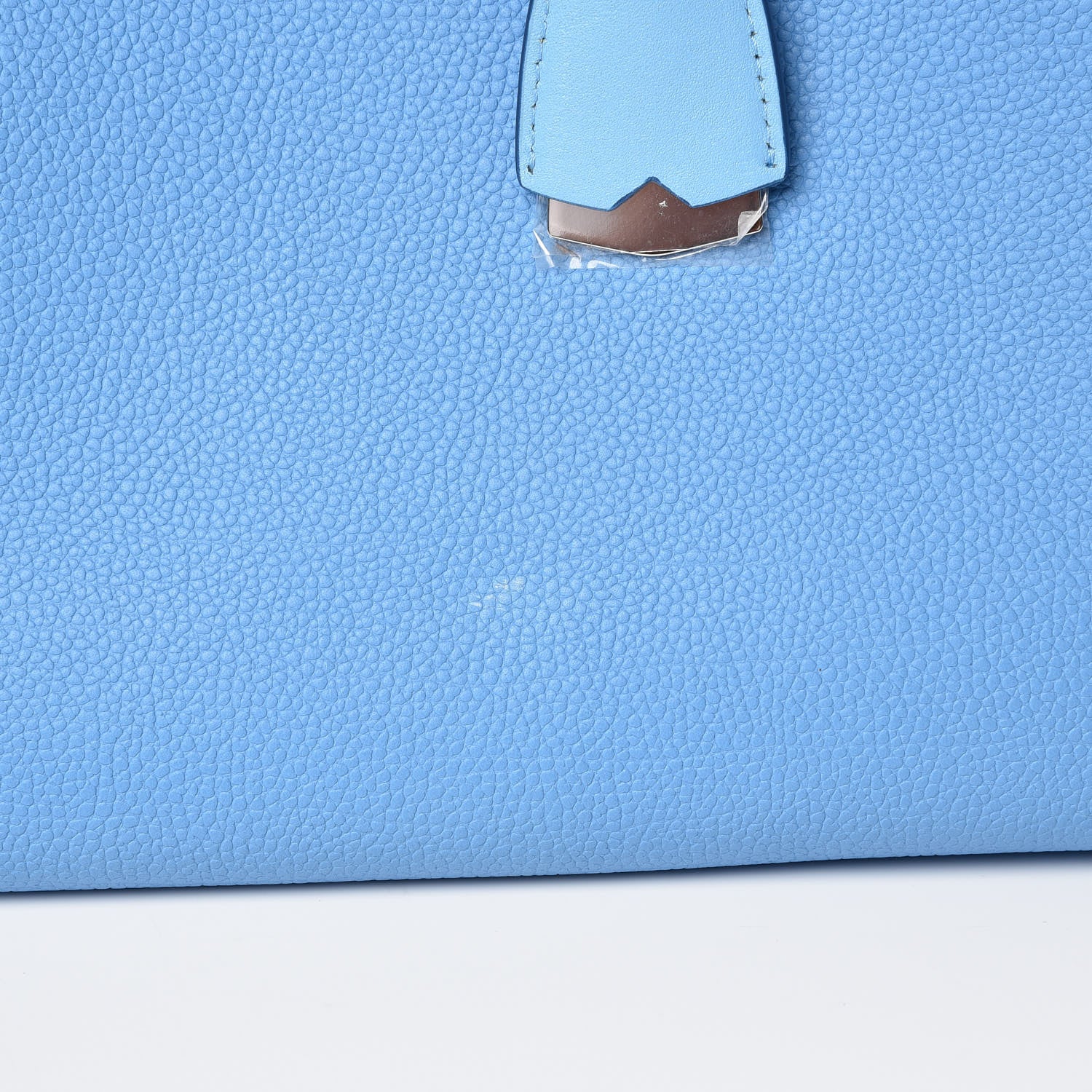 MCM Grained Calfskin Large Milla Tote Tile Blue 12 of 14