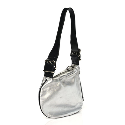 Fendi Calfskin Metal Small Oyster Black 3 of 11