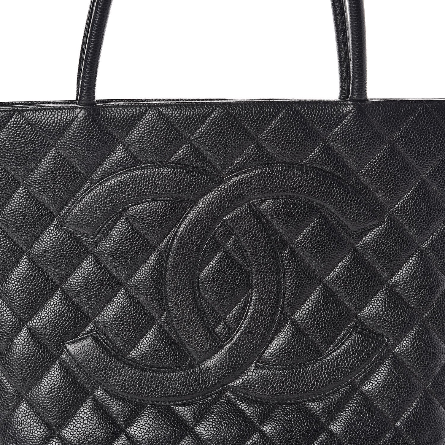 Chanel Caviar Quilted Medallion Tote Black 10 of 10