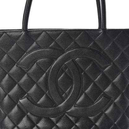Chanel Caviar Quilted Medallion Tote Black 10 of 10
