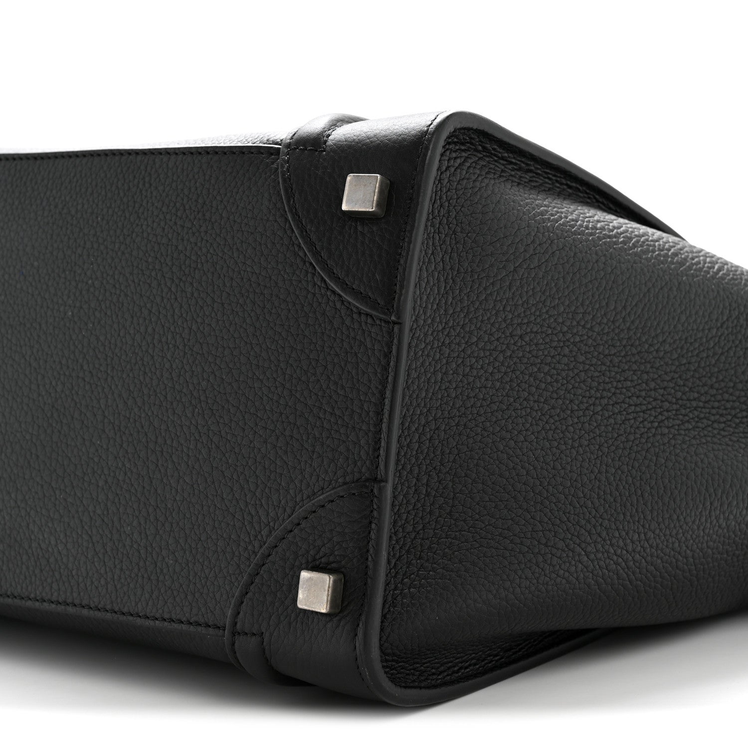 Celine Drummed Calfskin Mini Luggage Black 10 of 12