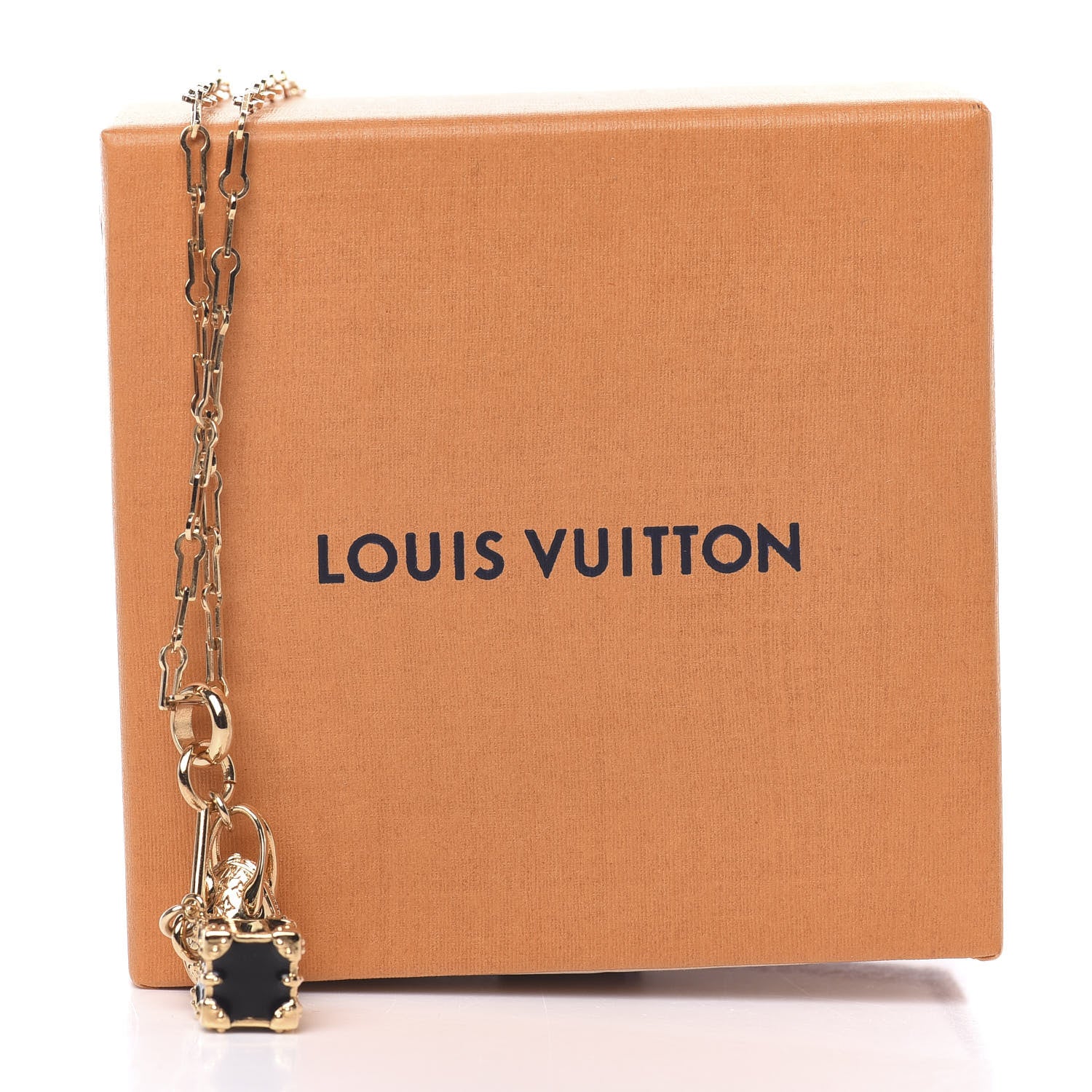 Louis Vuitton Minigram Necklace Gold 8 of 8