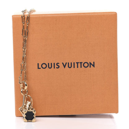 Louis Vuitton Minigram Necklace Gold 8 of 8