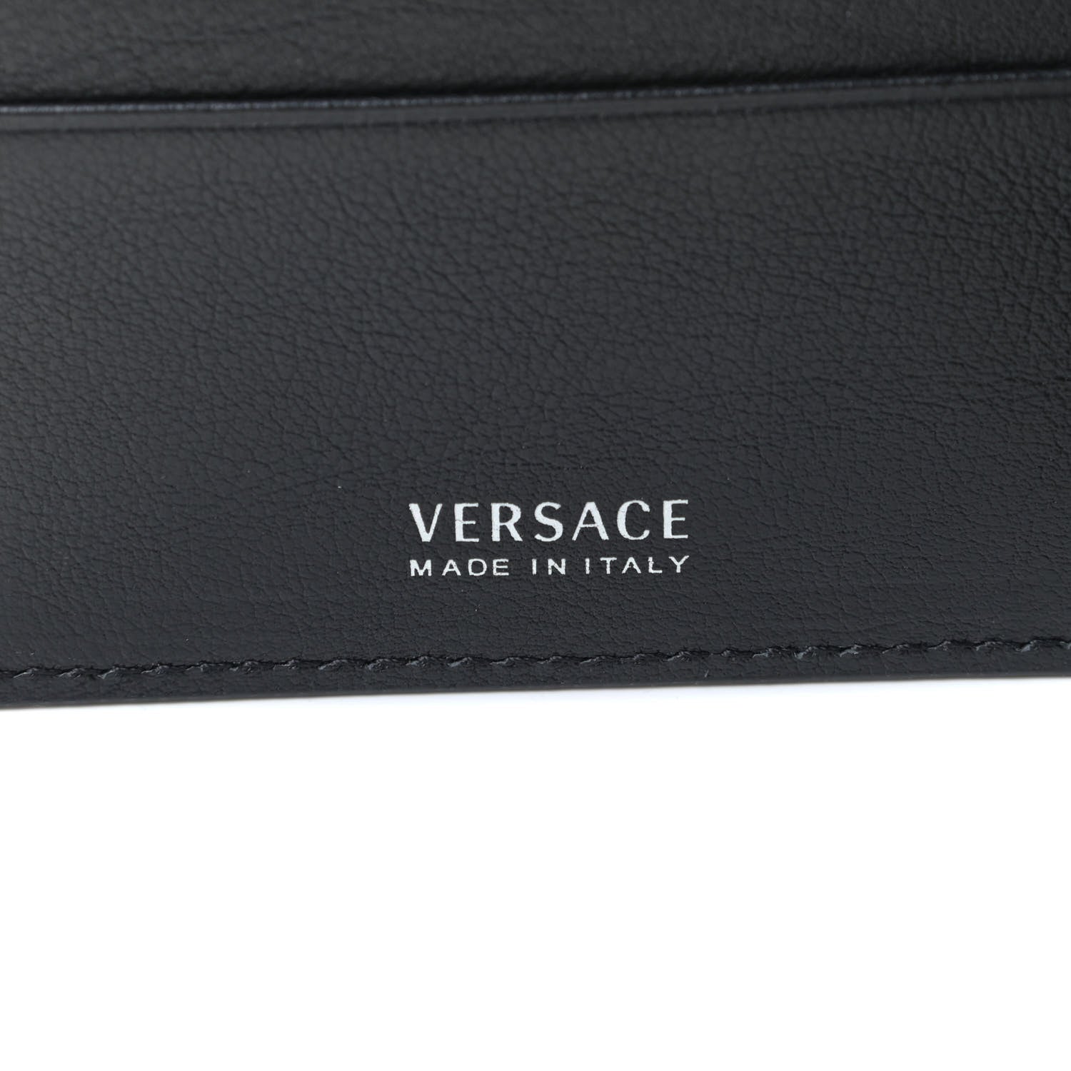 Versace Vitello Bi-Fold Wallet Black 9 of 10