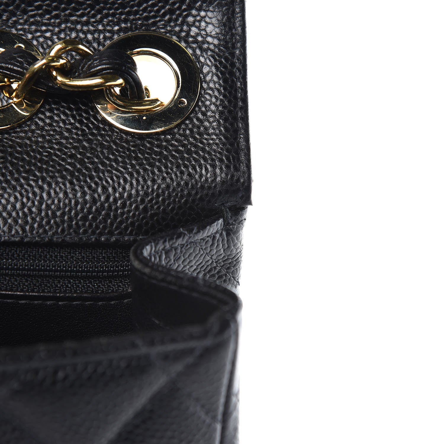 Chanel Caviar Quilted Jumbo Single Flap Black 10 of 11