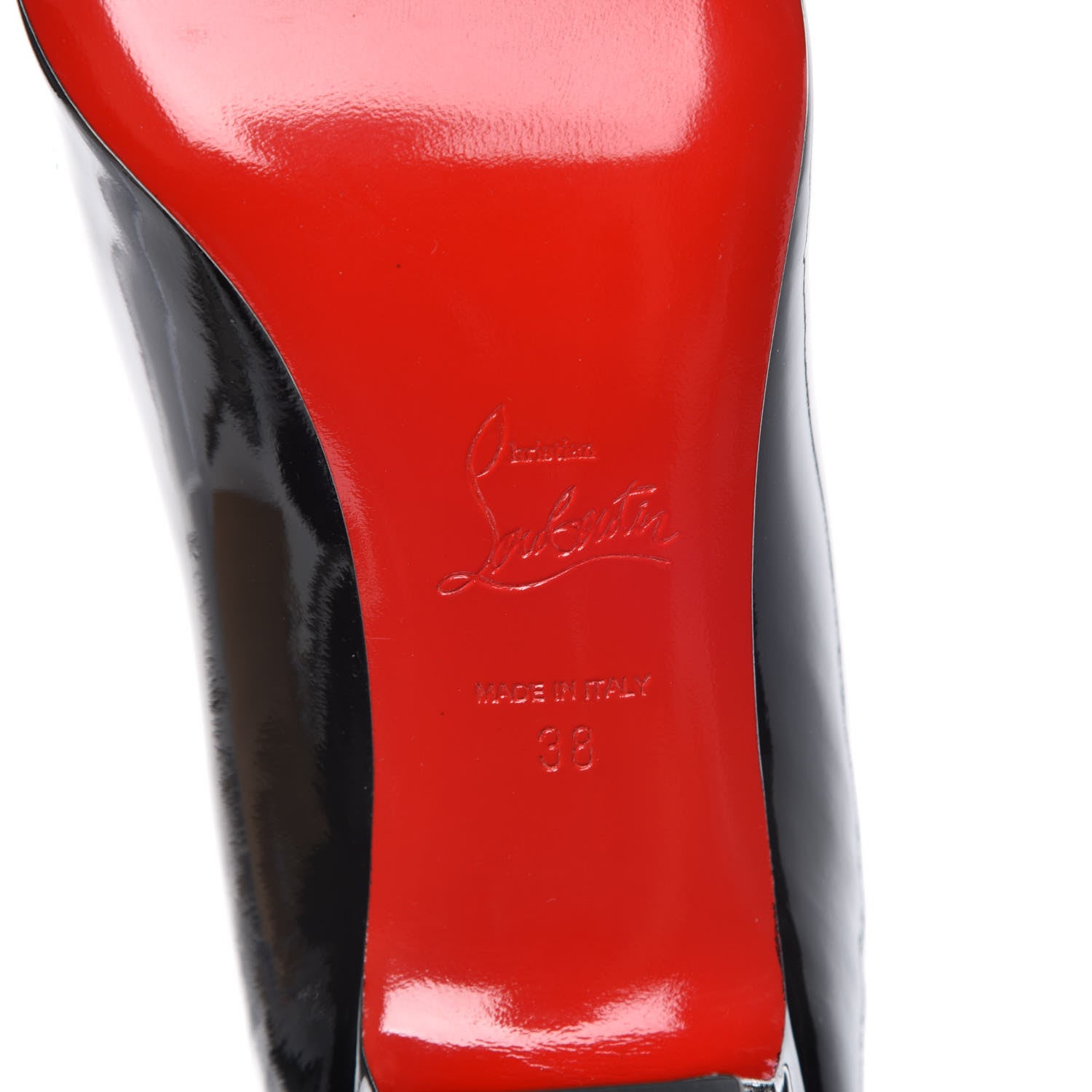 Christian Louboutin Patent Pyramidam 45 Pumps 38 Black 7 of 8