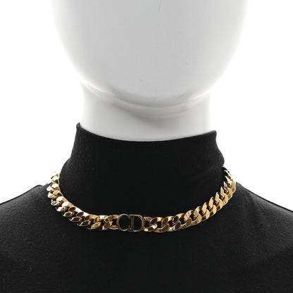 Christian Dior Metal Danseuse Etoile Chain Choker Necklace Gold 2 of 4