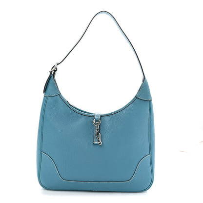 Hermes Togo Trim II 31 Shoulder Bag Blue Jean 1 of 10