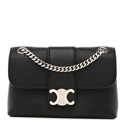 Celine Supple Calfskin Teen Victoire Black 1 of 12