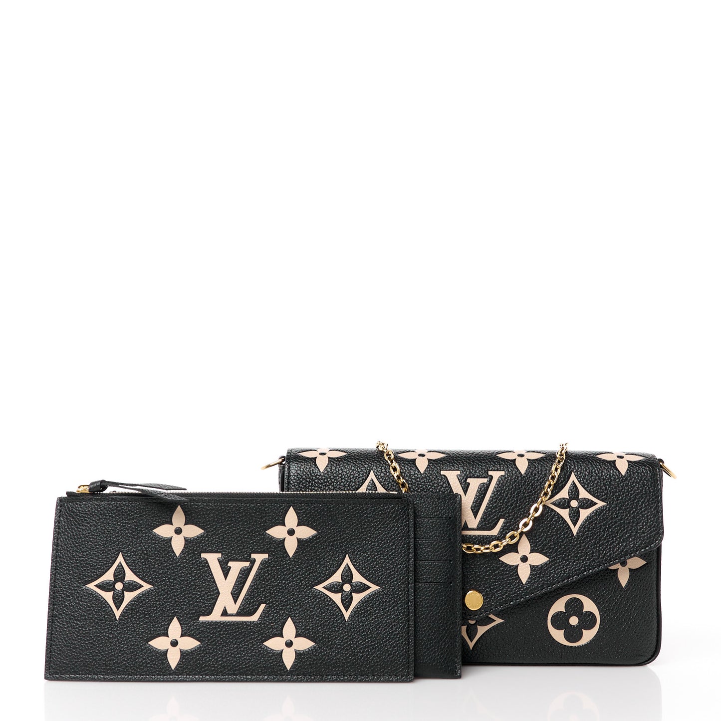 Empreinte Monogram Giant Felicie Pochette Black Beige