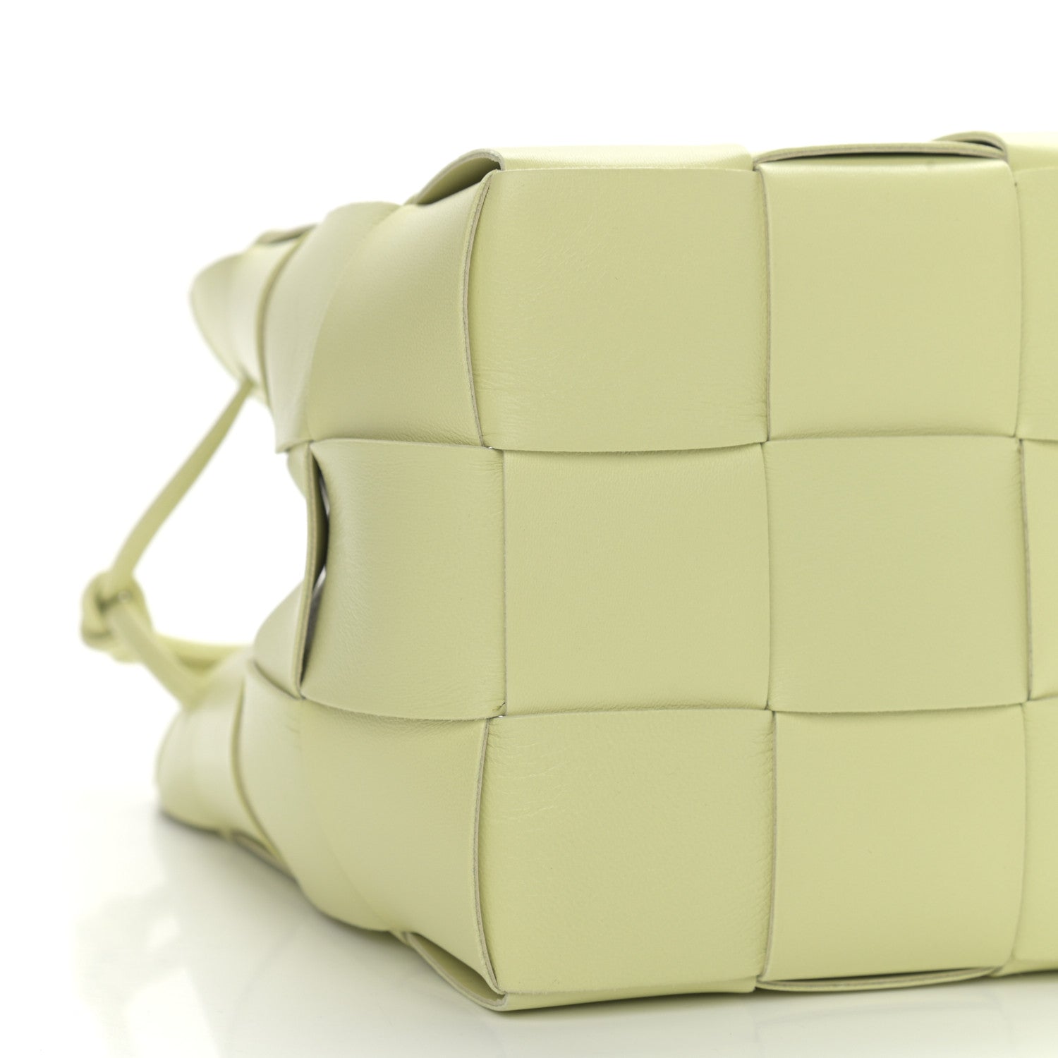 Bottega Veneta Nappa Maxi Intrecciato Cassette Bucket Bag Lemon Washed 5 of 9