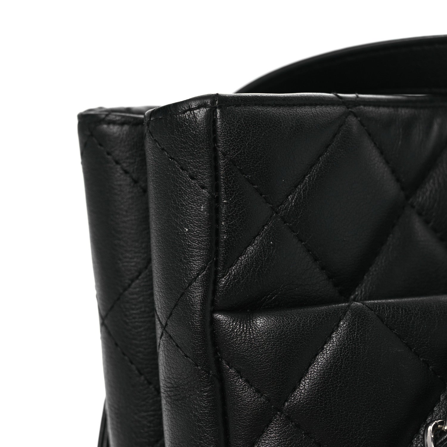 Chanel Calfskin Quilted Large CC Shopping Tote Black 16 of 16