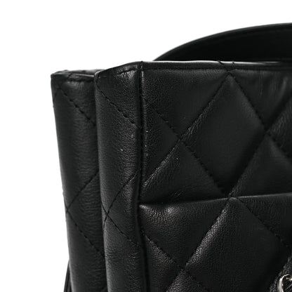 Chanel Calfskin Quilted Large CC Shopping Tote Black 16 of 16
