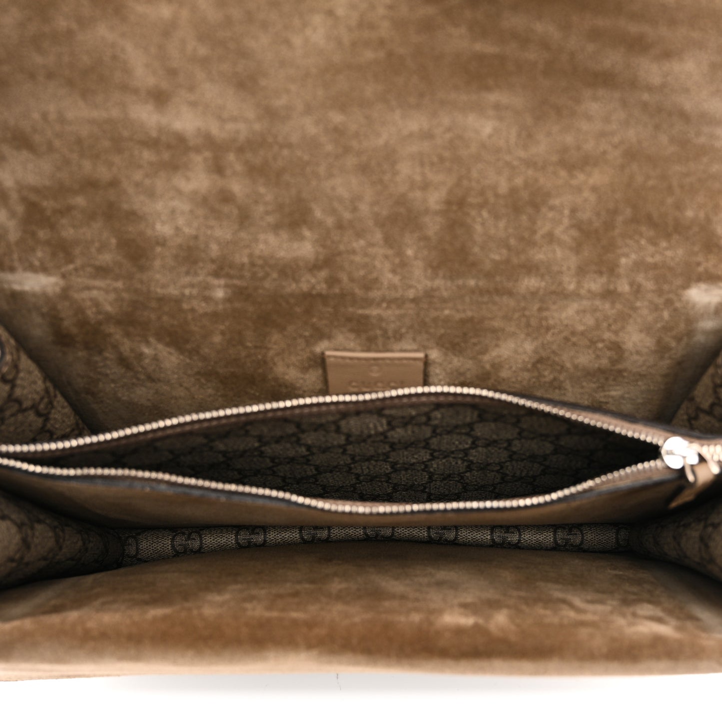 GG Supreme Monogram Medium Dionysus Shoulder Bag Taupe